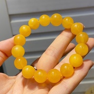 撿漏價 天然老蜜蠟手串 珠經12MM 蠟質濃厚 滿蜜雞油黃老蜜蠟