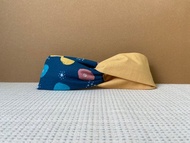 雙拼髮帶 / 星點蛋黃酥 - 金