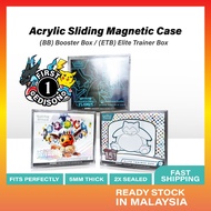 First Edison Pokemon Acrylic Magnetic Sliding Protector Premium Case Box - Kotak Premium ETB & BB - 