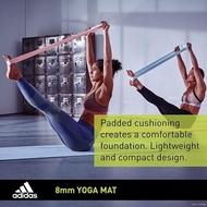 8mm Yoga Mat Adidas 8mm Glow Blue Yoga Mat - Original
