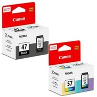 ORIGINAL CANON PIXMA PG-47 BLACK CL-57 COLOR E400 E410 PRINTER INK