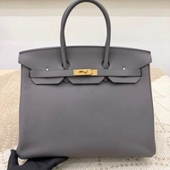 有購證🩷 Hermes birkin 35錫器灰金扣togo皮 A刻