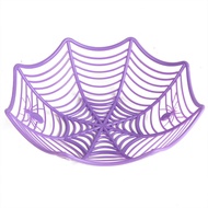 1pc-Halloween Candy Basket Spider Web Bowl Cookies Fruit Basket Trick or Treating Decorating Hallowe