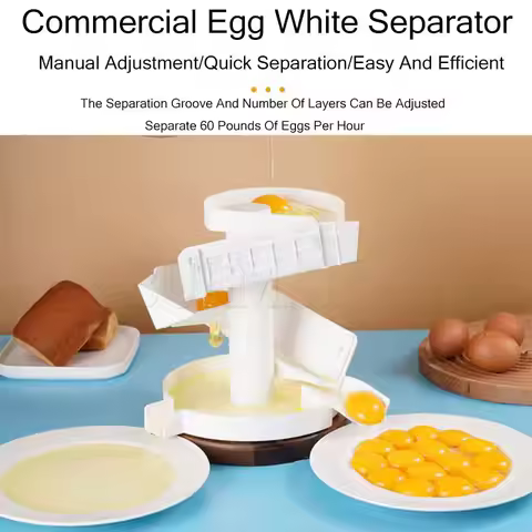 Large Egg White Separator Egg White Yolk Kitchen Baking Gadgets Plastic Egg White Separator Machine