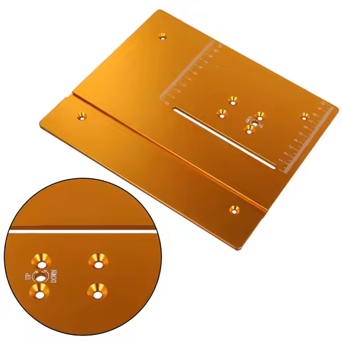 T60 Aluminum Router Table Insert Plate Table Saw Panel Circular Saw Table 240x200x6mm DIY Woodworkin