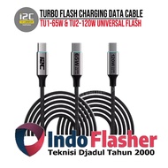 I2C Turbo Universal Flash Charging Data Cable TU1-65W TU2-120W - Turbo Data Cable I2C 120 Watt 65W