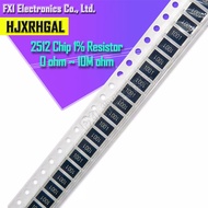 50ชิ้น2512 1% ตัวต้านทาน SMD 0R ~ 10ม. 1W 0 1 10 100 150 220 330โอห์ม1K 2.2K 10K 100K 220K 0R 1R 10R