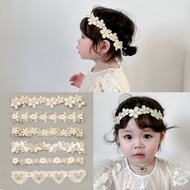 Baby Hollow Lace Hair Band Flower Hair Band Children's Elastic Hair Band Baby Hair Band