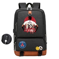 อันดับ7 Kylian Mbappé Paris Saint-Germain F.C.S กระเป๋าสะพายหลังกีฬานักเรียนสำหรับผู้ชายผู้หญิงใหม่ด