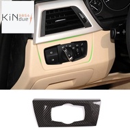 Car Headlight Switch Frame Trim Left Hand Drive Interior Accessories Carbon Fiber for 3 Series E90 2005-2012