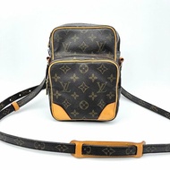 Louis Vuitton 老花中古雙層相機包，LV經典包，麻將包，側背包，肩背包，二手真品，正品，現貨