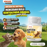 KINKATZE Fish Oil COD Fish Liver Oil Vitamins for Cats and Dogs 100 Capsules