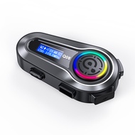 Q08 Bluetooth 5.3 Helmet Headset LCD Display RGB EQ Waterproof