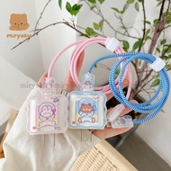 1 Set Cover Case Protector Charger Protector 18w/20w Transparent Silicone Charger Head Protector