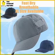GEC Adult Unisex XL Size Big Size Comfortable Unstructured Breathable Plain Cap Sport Cap Baseball C