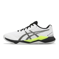 Asics Volleyball Shoes GEL-Tactic 12 2E Wide Last White Black Fluorescent Yellow Men Women ACS 1073A059101