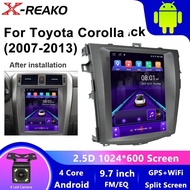 X-REAKO Car Radio, diagonal: 9.7", 2 DIN, 2GB/64GB