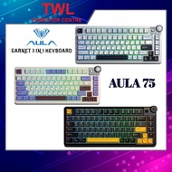 AULA AU75 3 IN 1 Gasket Mechanical Gaming Keyboard | Creamy 81 Keys (1Y WARRANTY)