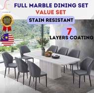 Marble Dining Table Set Meja Makan Murah Meja Makan Dining Chair Ikea Home Elegant Furniture