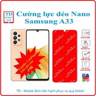 Toughened flexible screen protector for Samsung A33 phone