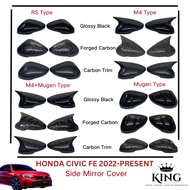 Honda Civic FE 2022-Present M4 RS Mugen Type Side Mirror Protector Cover Civic FE Car Accessories