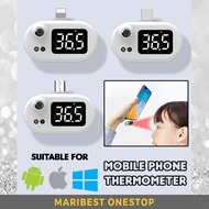 Mini Mobile Phone Thermometer High Precision Infrared Non-Contact Thermometer IOS Android Type C Mic