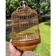 Dwarf bird cage, cheap bird cage, red bamboo material, size 22x22, vip cage