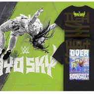 2025 New Style WWE Female Wrestler Io Shirai Purple Ray IYO SKY Short-Sleeved Pure Cotton Bottoming 