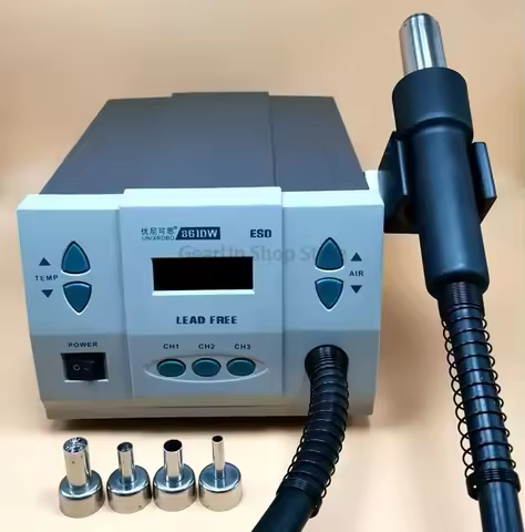 861DW Heat Gun LCD Display Dormant Storage Cyclone Direct Wind Conversion