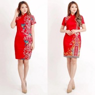 Cheongsam Dress Wanita Baju Batik Pesta