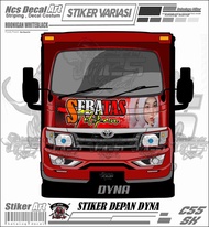 Stiker Decal Depan Truk Dyna Stiker Depan Kabin Truk Dyna Stiker Decal Truk Stiker Variasi Depan Tru