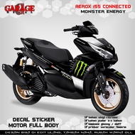 Decal New Aerox 155 Connected Full Body Decal Aerox New 155 Full Body Monster Energy