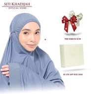 [Mother's Day] Siti Khadijah Telekung Signature Alanna in Ash Blue + SK Lite Gift Box + Free Ribbon Bow