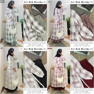 KATUN HARUKA SKIRT SET BY QIMIY PLEASE SKIRT SET PREMIUM HARUKA COTTON MATERIALWanita