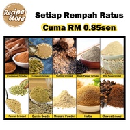 RM0.85) SERBUK REMPAH KETUMBAR HALIA JINTAN PUTIH JEMUJU BAWANG PUTIH LADA PUTIH HITAM JINTAN MANIS 