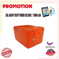 35 Liter Tong Ais Ikan Tong Oren Tong Fiber Kotak Sejuk Fiber Laut Beku / Fibre Ice Box Orange Box C
