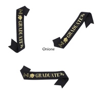 Onione College Teens Plain Graduation Stole Sash Suit Graduation Gown for Academic