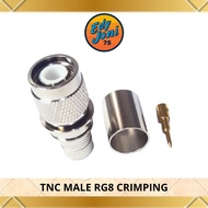 TNC MALE CRIMPING ADAPTER CONNECTOR LMR400/CNT/400/Rg8