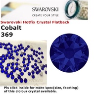 Hotfix Crystal Swarovski Elements Batu Tampal/Iron on Crystal (Cobalt 369)