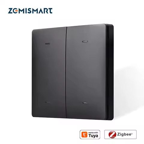 Zemismart Zigbee Wireless Scene Switch Control Smart Home Work with Tuya Devices 1 2 3 4 Gangs Push 