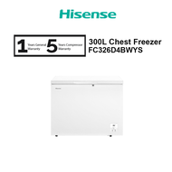 Hisense 300L Chest Freezer FC326D4BWYS OLD MODEL FC326D4BWY Sejuk Beku