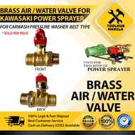 Brass Air Cock 1/4" Compressor Ball Valve Kawasaki Pressure Washer Sprayer Hose Car Wash Belt type