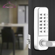 [Amleso2] Mechanical Door Lock with Keypad with Handle Digital Door Waterproof Outdoor Gate Easy to 