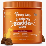 ZESTY PAWS Cranberry Bladder Bites 90 Soft Chew - Dog Supplement