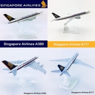 Singapore Airlines A380 B777 Plane 16cm Alloy Metal Plane Model Kit