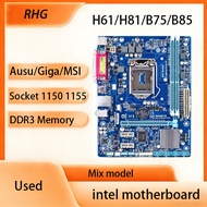 Mix Brand GIgabyte Ausu Msi Socket 1155 1150 Motherboard H61 H81 B75 B85 Intel Mobo Mainboard