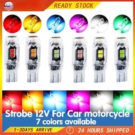 T10 W5W Led Flash Strobe Bulb 194 WY5W Berkelip Dalaman Tempat Letak Kereta Nombor Plat Bacaan Isyar