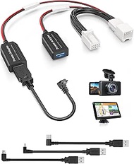 Pixelman GPS Charger Cable Adapter for Garmin(10-pin Type E),Compatible with Select Mazda 3/6/CX-5/C