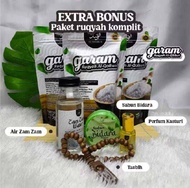 Garam Ruqyah Al Qolbun 275gram Dapat 3pcs || free Sabun Bidara Parfum Kasuri Kijang Tasbih Air Zam Z