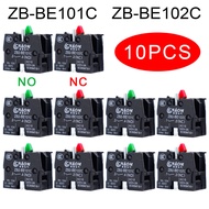5/10pcs XB2 ZB2-BE101C Button Accessory 10A Block Push Button Switch Joystick Switch NC ZB-BE102C NO
